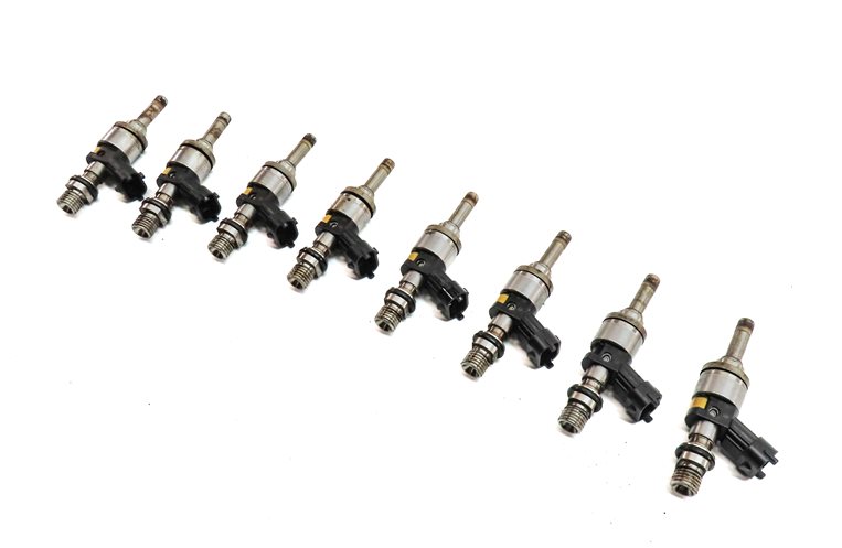 2008 PORSCHE CAYENNE (957) 4.8L TWIN TURBO ENGINE FUEL INJECTOR SET-8