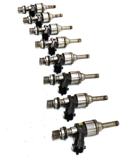 Thumbnail 3: 2008 PORSCHE CAYENNE (957) 4.8L TWIN TURBO ENGINE FUEL INJECTOR SET-8