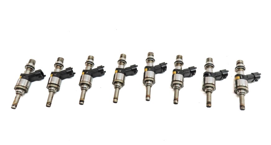 Thumbnail 5: 2008 PORSCHE CAYENNE (957) 4.8L TWIN TURBO ENGINE FUEL INJECTOR SET-8