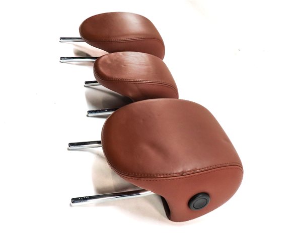 Thumbnail 4: 2008 PORSCHE CAYENNE (957) REAR LEFT CENTER RIGHT SEAT HEADREST SET/3 (Chestnut)