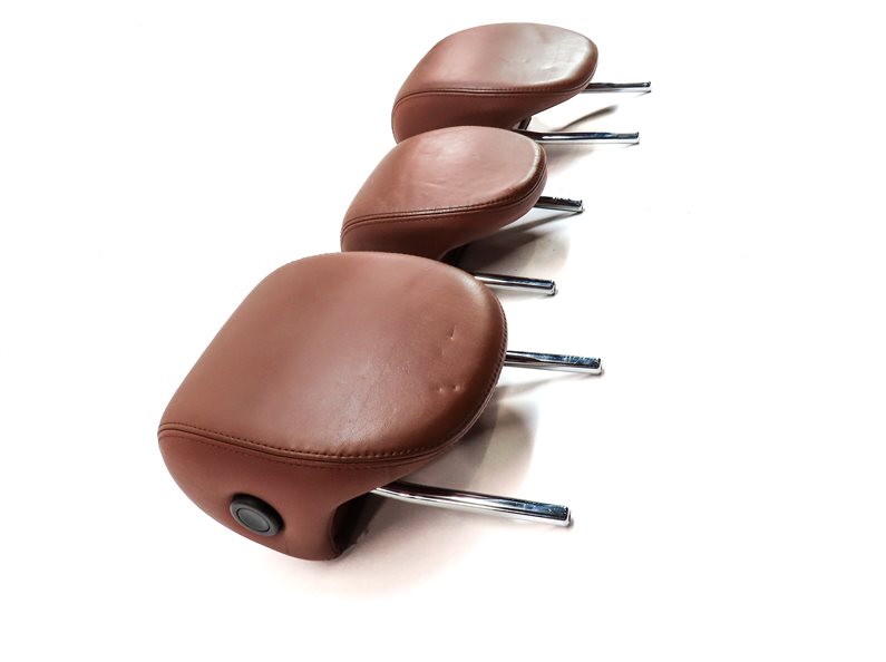 Thumbnail 5: 2008 PORSCHE CAYENNE (957) REAR LEFT CENTER RIGHT SEAT HEADREST SET/3 (Chestnut)
