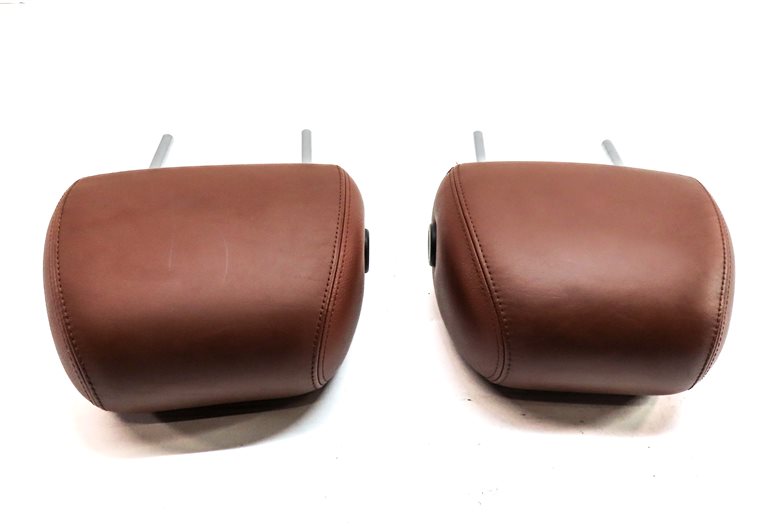 Thumbnail 8: 08 PORSCHE CAYENNE 957 FRONT SEAT LOGO EMBOSSED HEADREST SET/2 (Chestnut)