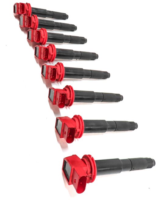 Thumbnail 3: 2008-2010 PORSCHE CAYENNE (957) 4.8L V8 ENGINE IGNITION COIL IGNITER SET-8