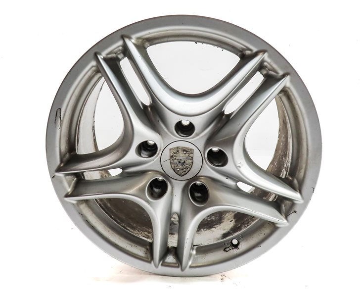 Thumbnail 2: 2008 PORSCHE CAYENNE (957) 18X8 INCH 5 DOUBLE SPOKE ALLOY WHEEL RIM