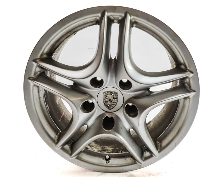 Thumbnail 2: 2008 PORSCHE CAYENNE (957) 18X8 INCH 5 DOUBLE SPOKE ALLOY WHEEL RIM