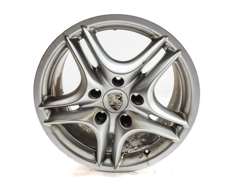 Thumbnail 2: 2008 PORSCHE CAYENNE (957) 18X8 INCH 5 DOUBLE SPOKE ALLOY WHEEL RIM
