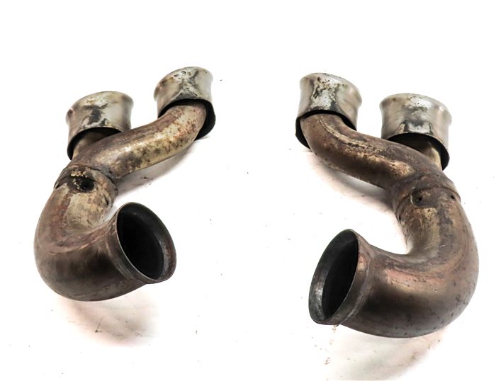Thumbnail 7: 08-10 PORSCHE CAYENNE 957 REAR MUFFLER EXHAUST HOSE PIPE TIP SET/2
