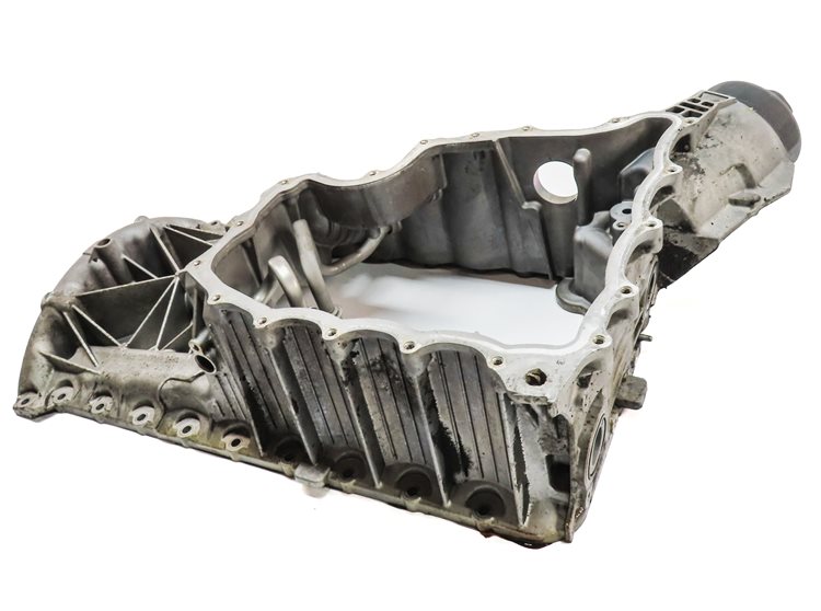 Thumbnail 3: 08-10 PORSCHE CAYENNE (957) 4.8L TWIN TURBO ENGINE UPPER MOTOR OIL FLUID PAN