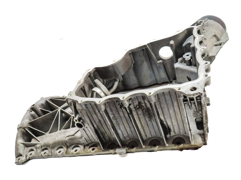 Thumbnail 4: 08-10 PORSCHE CAYENNE (957) 4.8L TWIN TURBO ENGINE UPPER MOTOR OIL FLUID PAN