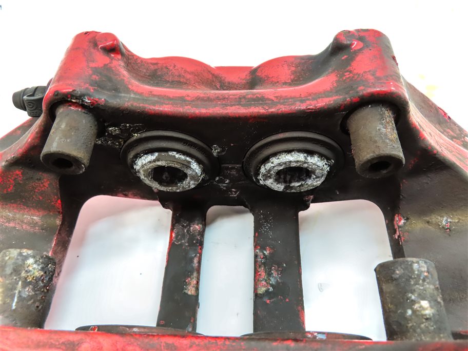 Thumbnail 14: 04-10 PORSCHE CAYENNE 955 957 4.5L 4.8L TURBO BRAKE CALIPER SET/4 (BREMBO) (RED)
