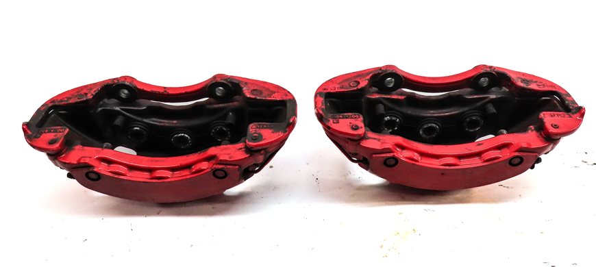 Thumbnail 6: 04-10 PORSCHE CAYENNE 955 957 4.5L 4.8L TURBO BRAKE CALIPER SET/4 (BREMBO) (RED)