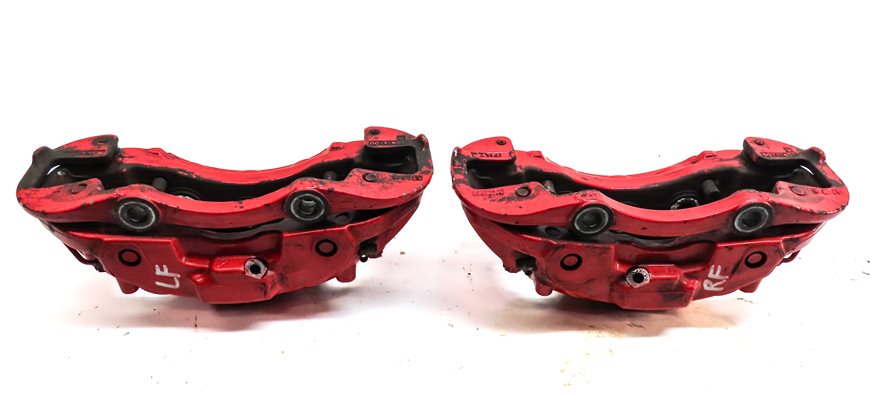 Thumbnail 7: 04-10 PORSCHE CAYENNE 955 957 4.5L 4.8L TURBO BRAKE CALIPER SET/4 (BREMBO) (RED)