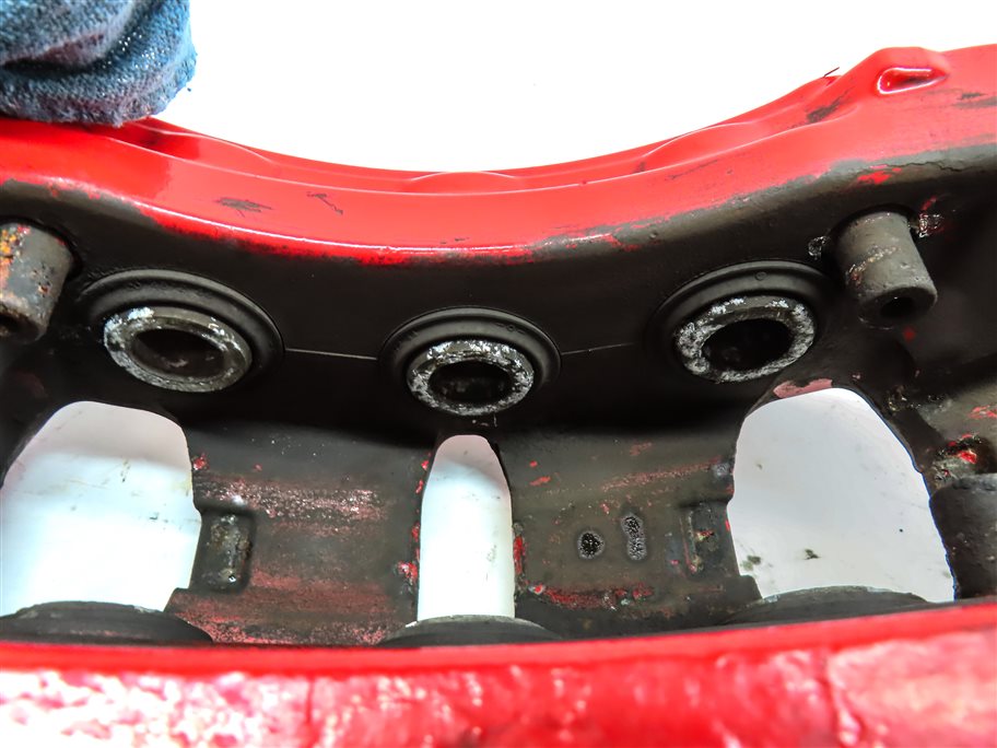 Thumbnail 8: 04-10 PORSCHE CAYENNE 955 957 4.5L 4.8L TURBO BRAKE CALIPER SET/4 (BREMBO) (RED)