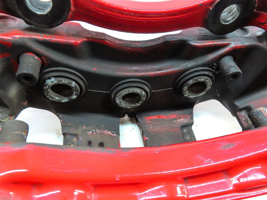 Thumbnail 9: 04-10 PORSCHE CAYENNE 955 957 4.5L 4.8L TURBO BRAKE CALIPER SET/4 (BREMBO) (RED)