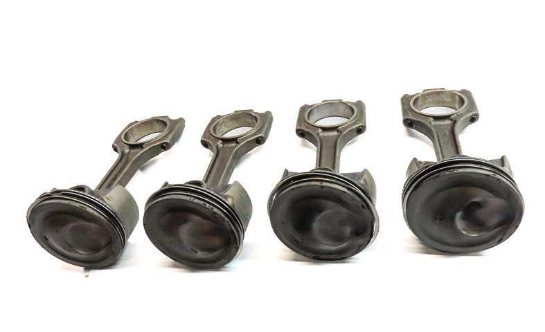 Thumbnail 2: 2008 PORSCHE CAYENNE (957) 4.8L TURBO (M48.51) ENGINE MOTOR PISTON & ROD SET/4