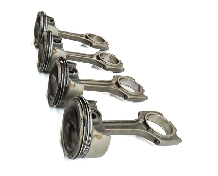 Thumbnail 3: 2008 PORSCHE CAYENNE (957) 4.8L TURBO (M48.51) ENGINE MOTOR PISTON & ROD SET/4