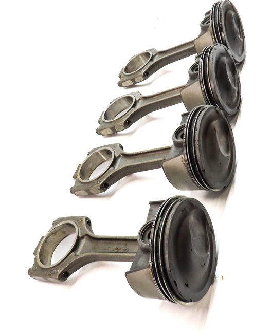 Thumbnail 4: 2008 PORSCHE CAYENNE (957) 4.8L TURBO (M48.51) ENGINE MOTOR PISTON & ROD SET/4