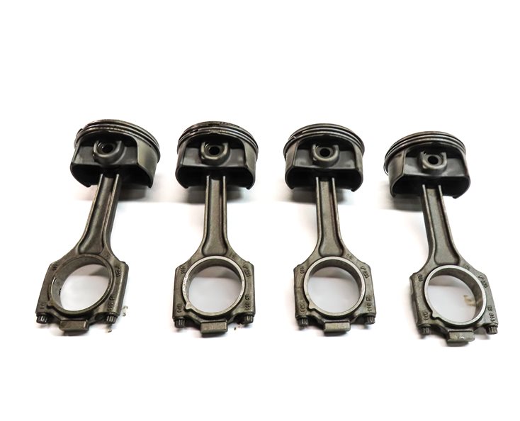 Thumbnail 5: 2008 PORSCHE CAYENNE (957) 4.8L TURBO (M48.51) ENGINE MOTOR PISTON & ROD SET/4