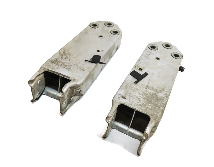13-15 BMW 7 SERIES (F01) FRONT LEFT RIGHT BUMPER REINFORCEMENT BAR BRACKET SET 2