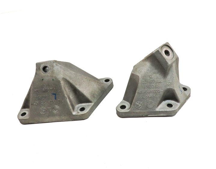 Thumbnail 2: 2015 BMW 750LI (F01) 4.4L (N63) ENGINE MOTOR SUPPORT MOUNT BRACKET SET/2