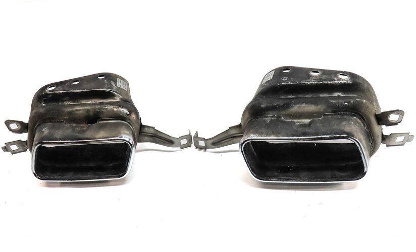 Thumbnail 2: 2013-2015 BMW 750i (F01 F02) LEFT & RIGHT REAR EXHAUST TIP SET-2