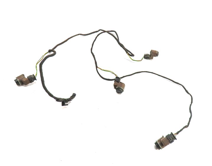 15 BMW 750LI F01 REAR PARK ASSIST PDC DISTANCE CONTROL WIRE SENSOR SET/4 (Black)