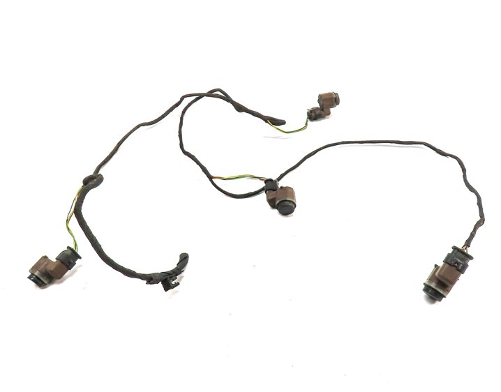 Thumbnail 2: 15 BMW 750LI F01 REAR PARK ASSIST PDC DISTANCE CONTROL WIRE SENSOR SET/4 (Black)