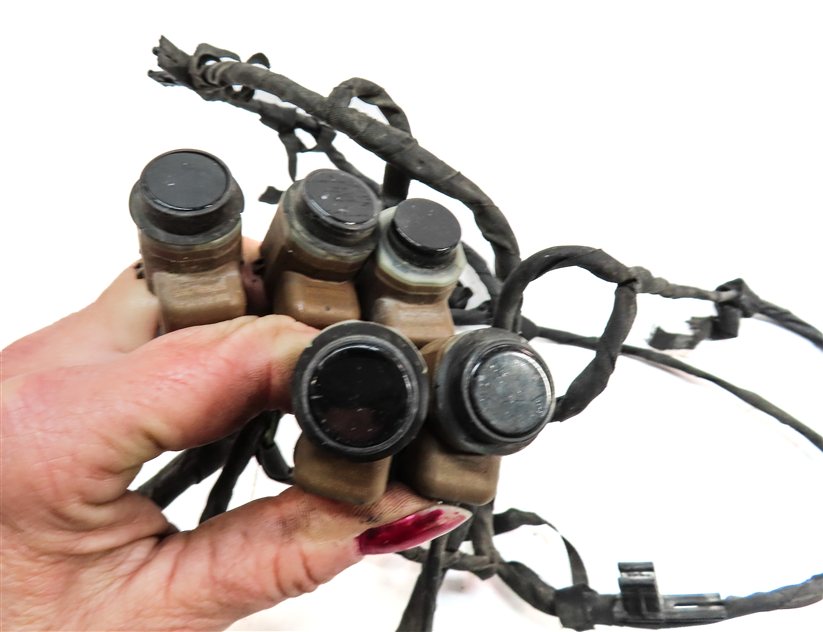 Thumbnail 5: 15 BMW 750LI F01 FRONT PARK ASSIST PDC DISTANCE CONTROL WIRE SENSOR SET/5(Black)
