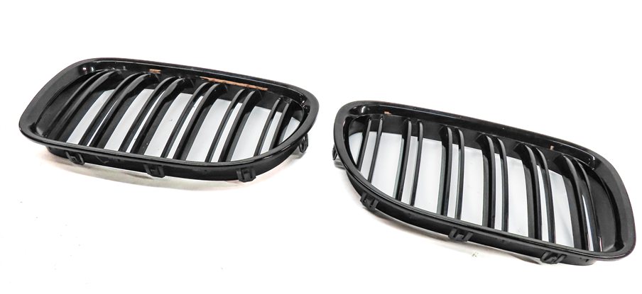 13-15 BMW 7 SERIES F01 F02 F04 FRONT LEFT & RIGHT HOOD KIDNEY GRILLE SET/2