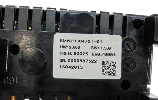 Thumbnail 5: 2010-2019 BMW 528i 535i 550i 740i 750i 760i (F01 F06 F10) REAR TEMPERATURE PANEL