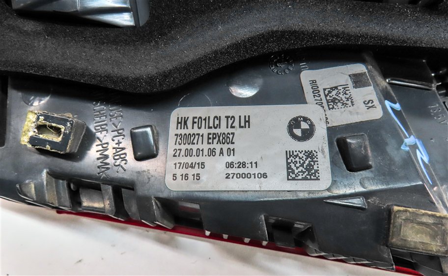 Thumbnail 6: 13-15 BMW 740i 750i 760i ACTIVEHYBRID-7 B7 (F01 F02 F04) LEFT INNER TAILLIGHT