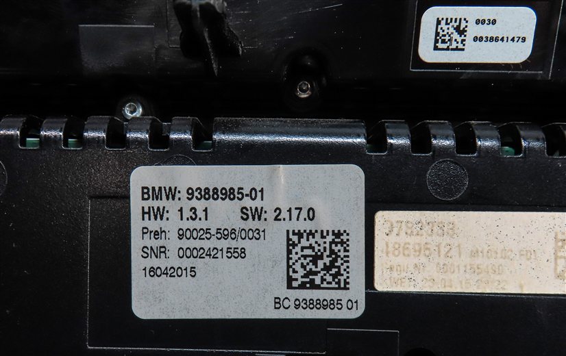 Thumbnail 6: 2011-2015 BMW 740i 750i 760i (F01) FRONT HEATER A/C TEMPERATURE CONTROL PANEL