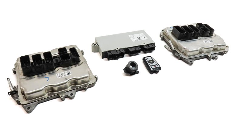 Thumbnail 12: 2015 BMW 750LI (F01) 4.4L (N63) ENGINE CAS4 DME IMMOBILIZER MODULE KEY SET/5