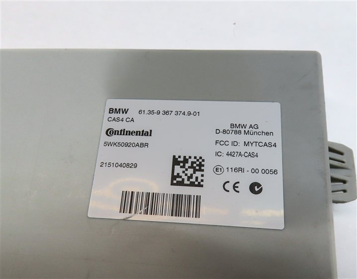 Thumbnail 9: 2015 BMW 750LI (F01) 4.4L (N63) ENGINE CAS4 DME IMMOBILIZER MODULE KEY SET/5