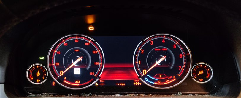 13-17 BMW 5 6 7 F01 F10 F12 DIGITAL SPEEDOMETER INSTRUMENT GAUGE CLUSTER (143k)
