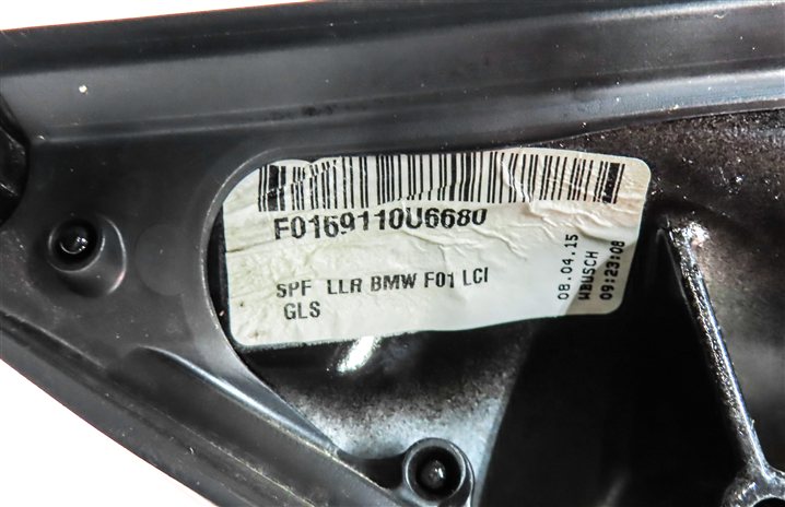 Thumbnail 5: 13-15 7 SERIES F01 RIGHT PASSENGER DOOR MIRROR PFOLD HEAT AUTODIM CAMERA (Black)