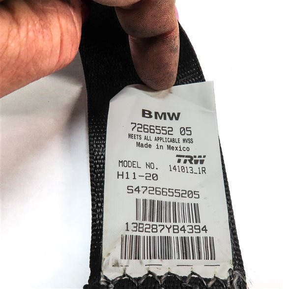 Thumbnail 6: 2014 BMW X3 (F25) REAR RIGHT SEAT SEATBELT RETRACTOR (Black)