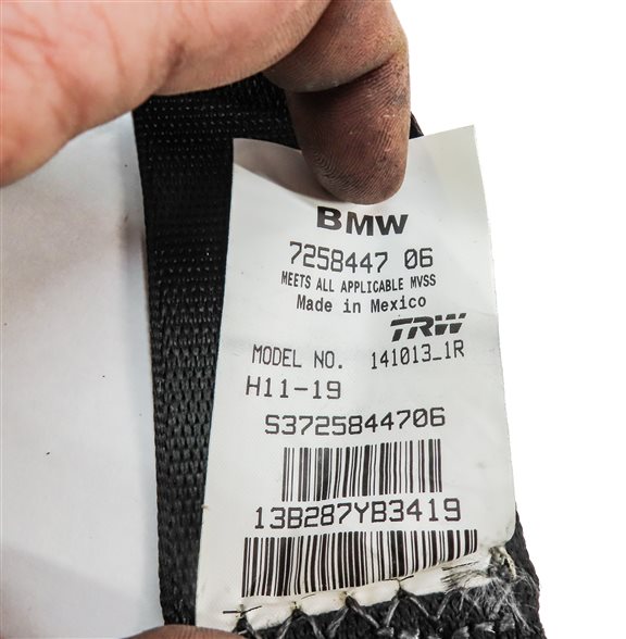 Thumbnail 6: 2014 BMW X3 (F25) REAR LEFT SEAT SEATBELT RETRACTOR (Black)