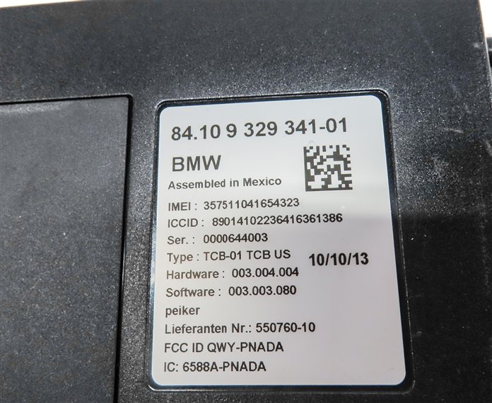 Thumbnail 6: 2014 BMW X3 (F25) TELEMATICS COMMUNICATION CONTROL MODULE