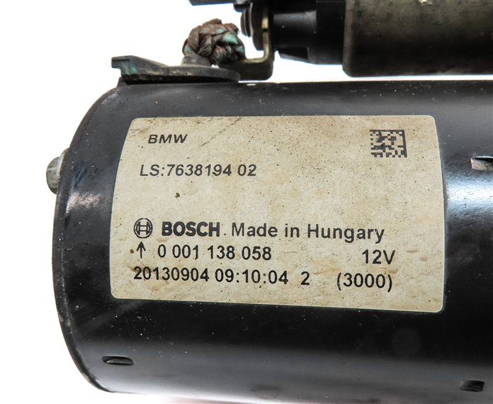 Thumbnail 7: 12-19 BMW  3 4 5 7 X3 X4 X5 X6 (F22 F32 F10 E80) 3.0L TURBO ENGINE STARTER MOTOR
