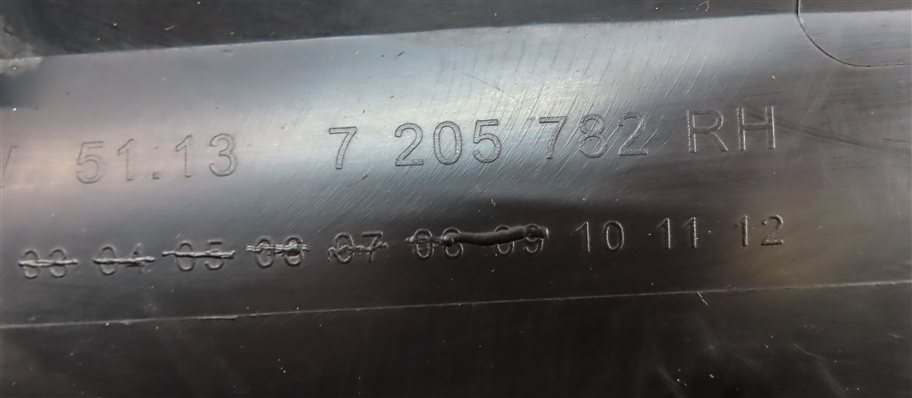 Thumbnail 8: 11-18 BMW X3 X4 (F25 26) REAR RIGHT LOWER DOOR MOULDING TRIM (w/o M or X-LINE)