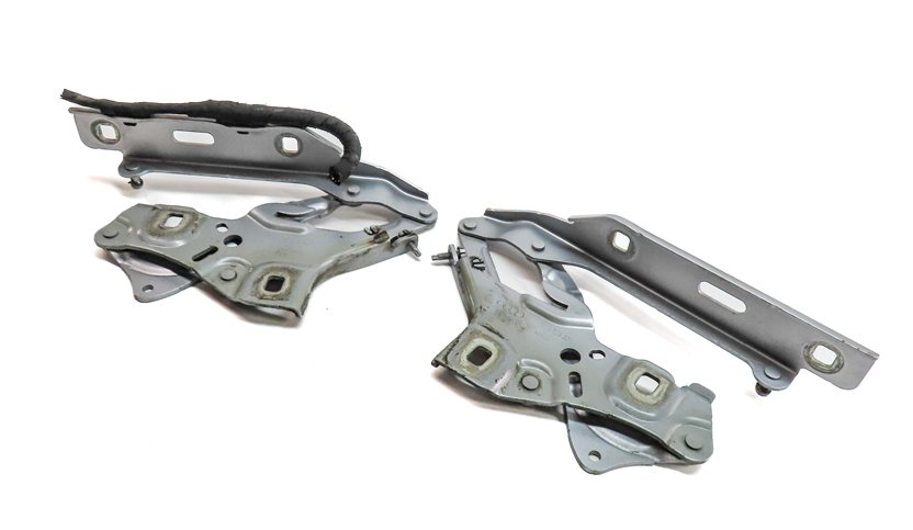 17-24 AUDI A4 S4 B9 8W 8V FRONT LEFT & RIGHT HOOD LID HINGE LIFT SET/2 (Silver)