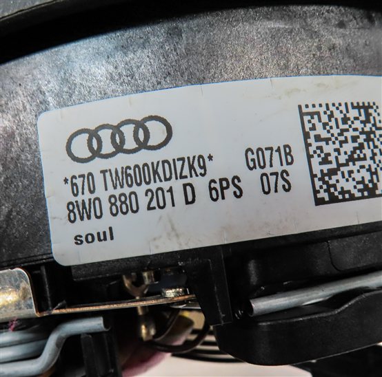 Thumbnail 5: 2017 AUDI A4 (B9 8W) FRONT LEFT DRIVER 3-SPOKE STEERING WHEEL AIRBAG AIR BAG SRS