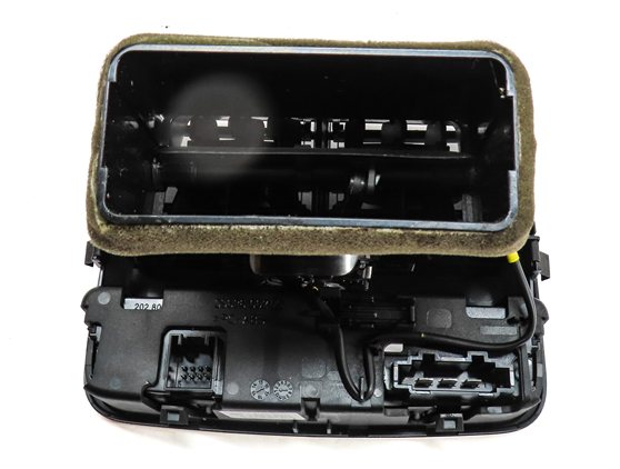 Thumbnail 3: 17 AUDI A4 (B9 8W) REAR CENTER CONSOLE HEAT AIR AC HVAC DUAL VENT w/TRIM (Black)