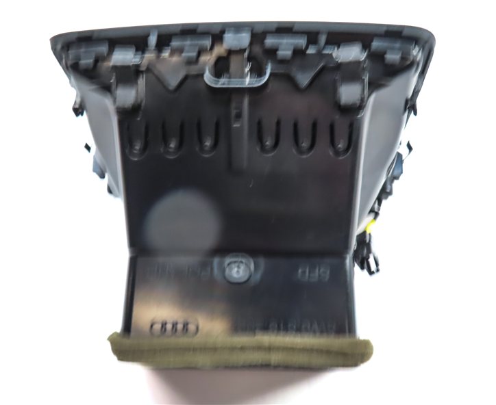 Thumbnail 4: 17 AUDI A4 (B9 8W) REAR CENTER CONSOLE HEAT AIR AC HVAC DUAL VENT w/TRIM (Black)