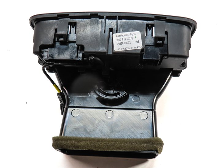 Thumbnail 6: 17 AUDI A4 (B9 8W) REAR CENTER CONSOLE HEAT AIR AC HVAC DUAL VENT w/TRIM (Black)