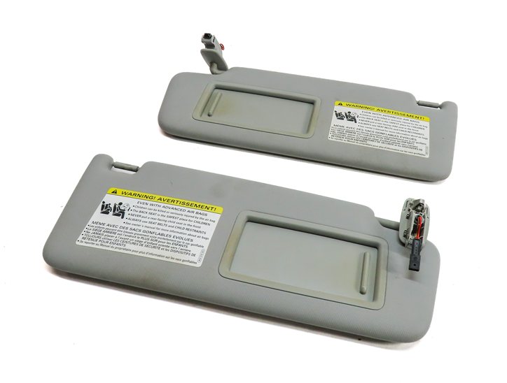 Thumbnail 2: 2017-2019 AUDI A4 (B9 8W) FRONT LEFT & RIGHT SUNVISOR SHADE SET-2 (Gray)
