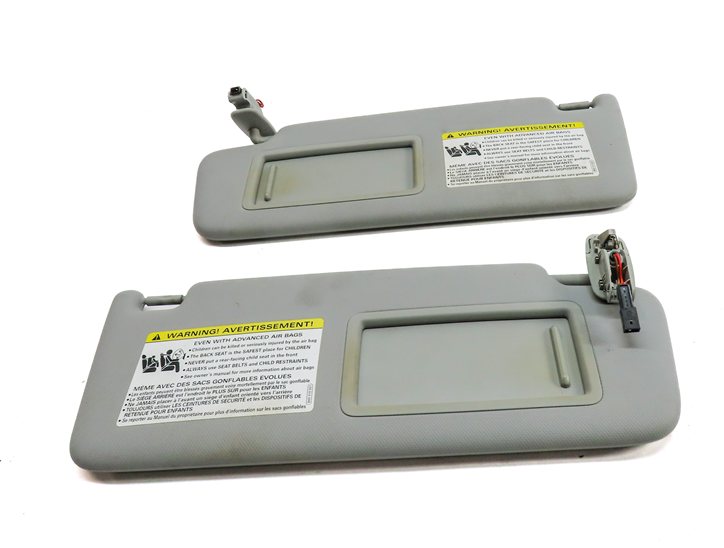 Thumbnail 3: 2017-2019 AUDI A4 (B9 8W) FRONT LEFT & RIGHT SUNVISOR SHADE SET-2 (Gray)