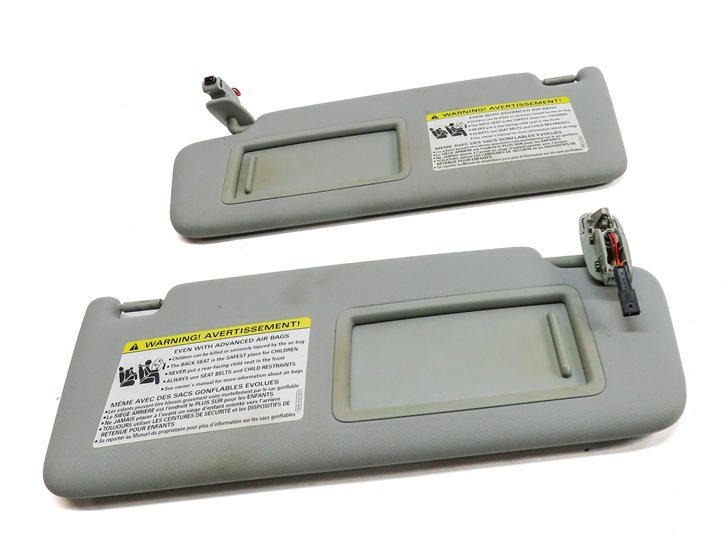 Thumbnail 4: 2017-2019 AUDI A4 (B9 8W) FRONT LEFT & RIGHT SUNVISOR SHADE SET-2 (Gray)