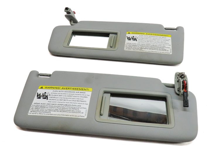 Thumbnail 6: 2017-2019 AUDI A4 (B9 8W) FRONT LEFT & RIGHT SUNVISOR SHADE SET-2 (Gray)